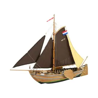 Artesanía Latina Artesania Latina – Wooden Model Ship Kit - Dutch Fishing Boat Botter - Model 22125, Scale 1, 35 - Scale Models For Assembling - Intermediate Level
