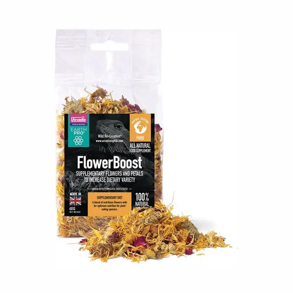 Arcadia - EarthPro-FlowerBoost - 60g - 100% Natural Ingredients - Nutritional - Rich In Vitamin C - Suitable For All Plant Eating Species thumbnail