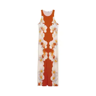 Desigual Jurk Geel / Oranje / Wit