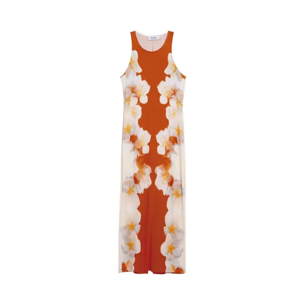 Desigual Jurk Geel / Oranje / Wit thumbnail