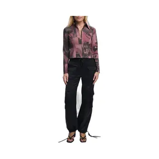Desigual, Damen, Blusen, Beso, Pink, Grau, (Xs)