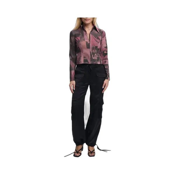 Desigual, Damen, Blusen, Beso, Pink, Grau, (Xs) thumbnail