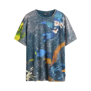 Desigual Shirt Blauw / Navy / Oranje