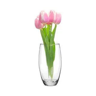 Alessandro Bloemenvaas Klassiek - Transparant Glas - 9 X 20 Cm - Cilinder Model - Boeketvaas