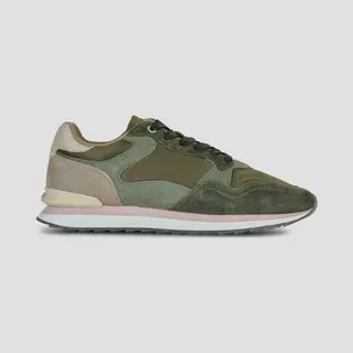 Hoff Für Damen. 22502009 Trainers City Los Angeles Grün (36), Leder, Wohnung, Schnürsenkel, Lässig
