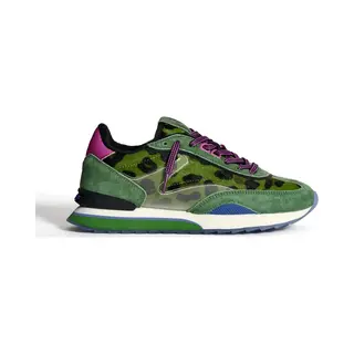 Hoff Art Animal Green Womens Trainers 225030-02 In A Plain Leather And Textile In Size 36