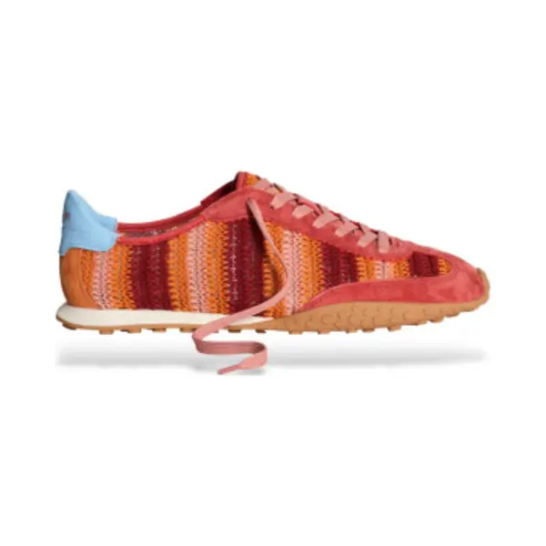Hoff For Woman. 12661027 Bridge Woven Coral Sneakers (42), Fabric, Flat, Laces, Casual thumbnail