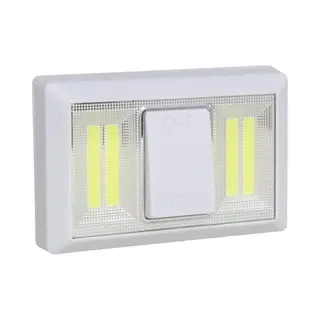 Gerimport Kastlamp - Schakelaar - Led Lampen - Wit - 11 X 7.5 Cm
