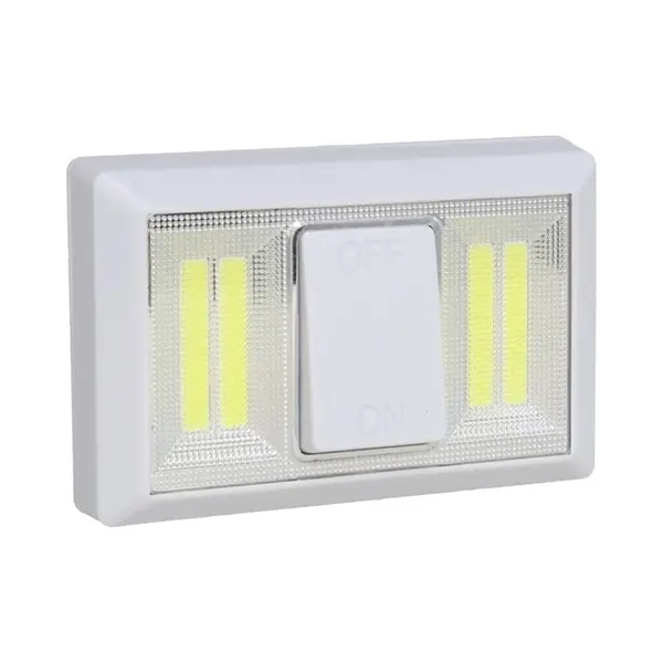 Gerimport Kastlamp - Schakelaar - Led Lampen - Wit - 11 X 7.5 Cm thumbnail