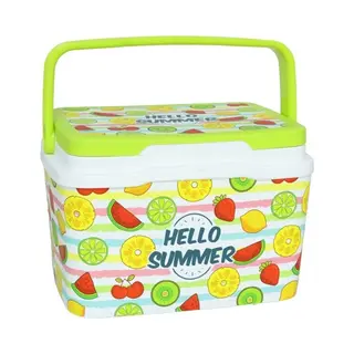 Sunnydays Beach Vibes Lunch Koelbox - 5 Liter - Kunststof - Fruit Print - 28 X 20 X 19 Cm