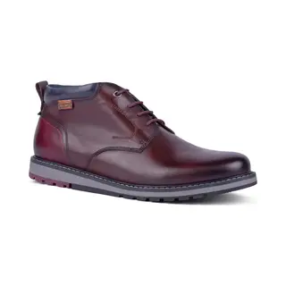 Pikolinos Berna Chukka Brown Leather Mens Chukka Boots M8J8181-113 In A Plain Leather In Size 44