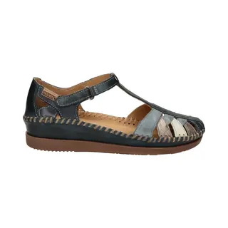 Pikolinos Halboffene Schuhe In Leder Cadaques Für Frauen Farbe Ocean