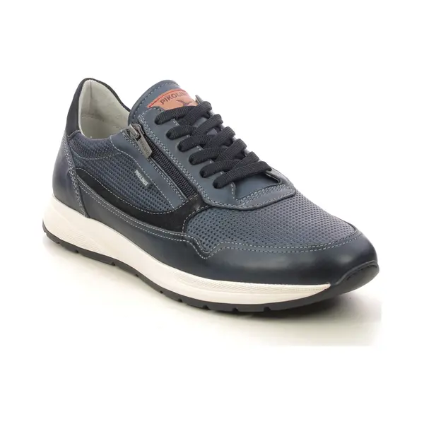 Pikolinos Getafe Zip Blue Leather Mens Comfort Shoes M2B6263C1-300 In A Plain Leather In Size 41 thumbnail