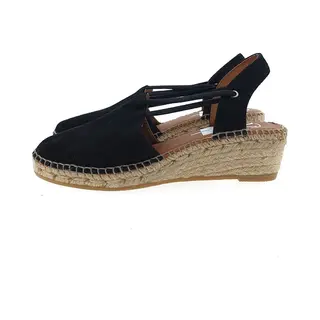 Viguera 1825 Slingback Espadrilles Zwart, 36 / 3
