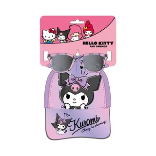 Kinder Cap / Pet Set Met Zonnebril Hello Kitty Kuromi