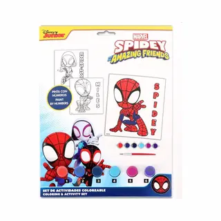 Disney Spidey Verf Op Nummer Set – Schilderen Op Nummer Jongens – Inclusief Verf, Penseel – Creatief Knutselen Kinderen – Marvel Superhelden Thema