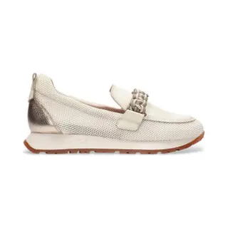 Hispanitas For Woman. HV253948 Beige Kansas Leather Moccasins (41), Flat, 1 To 3 Cm, None, Casual