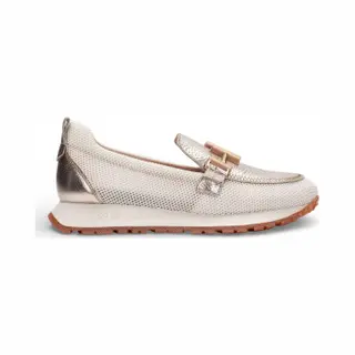 Hispanitas For Woman. HV253919 Melbourne Leather Moccasins Dark Beige (39), 3 To 5 Cm, None, Casual