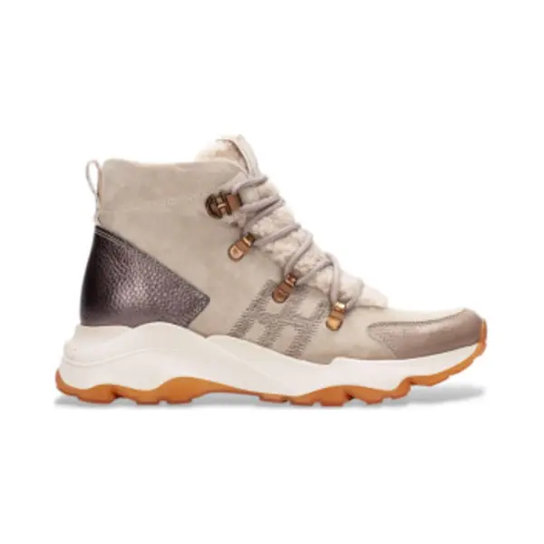 Hispanitas For Woman. HI254371 Leather Sneakers Nepal Beige (40), Flat, 1 To 3 Cm, Laces, Casual thumbnail