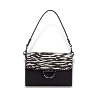 Hispanitasvoor Vrouwen. BI254407 Haar Zebra Tas Zwart (Osfa), Casual, Polyurethaan