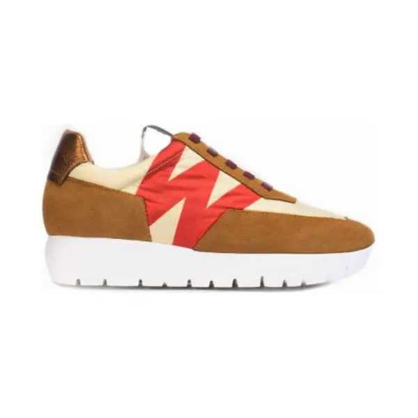 Wonders Odisei - Dames Sneaker - Bruin - Maat 35 (Eu) 2 (Uk) thumbnail