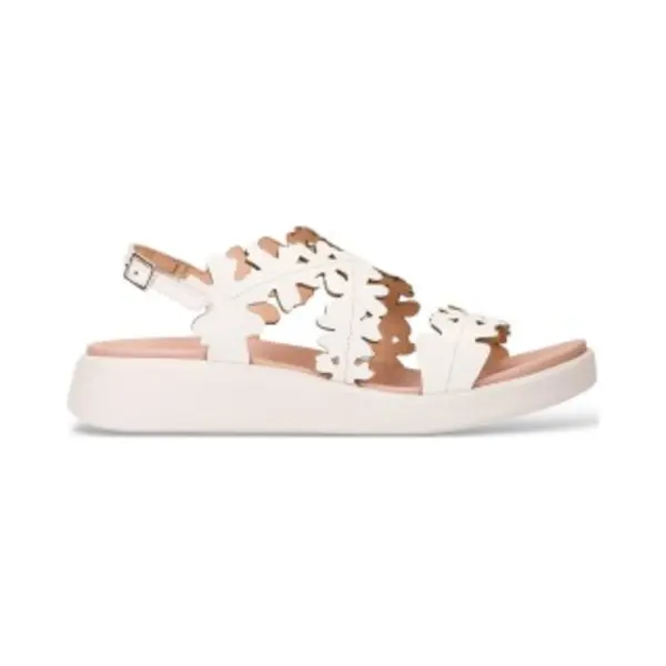 Wonders For Woman. C-6551 Off-white Loaf Leather Sandals (40), 3 To 5 Cm, Buckle, Casual thumbnail