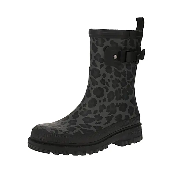 Verbenas 9302190945 Lina Mate Combi Animal - Damen Boots - Black-Leo-Black, Größe, 42 Eu thumbnail