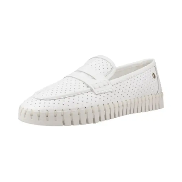 Carmela Für Damen. 16230301-Blanco Leder Slipper 162303 Weiß (36), Wohnung, Keine, Lässig thumbnail