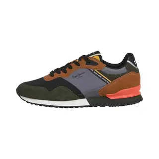 Pepe Jeans Herren London Mood M Sneak, Grün, Khaki-Grün, 10 Uk