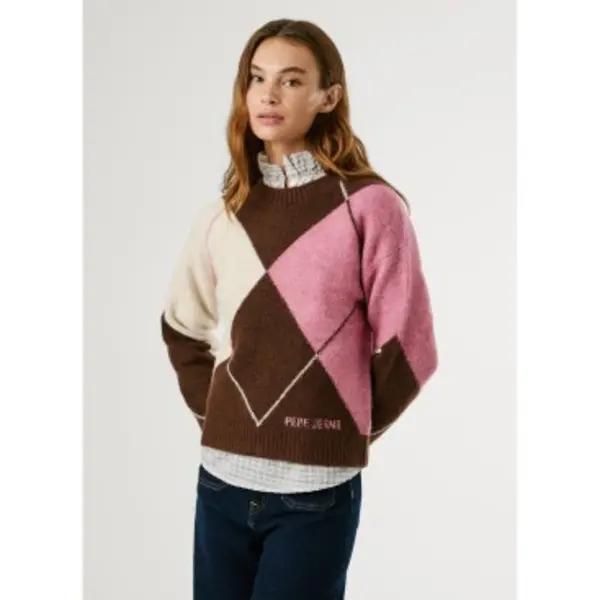 Pepe Jeans Für Damen. PL7000037 Cecily Pullover Braun (S), Lässig, Acryl thumbnail