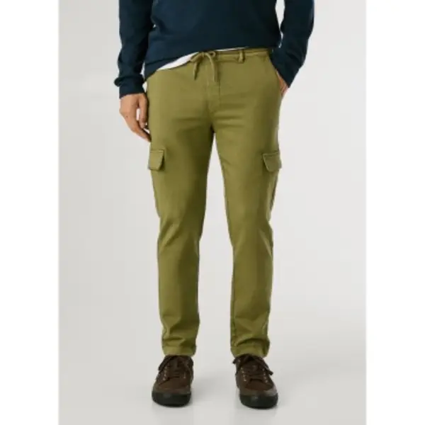 Pepe Jeans For Man. PM211725 Gymdigo Cargo Green Trousers (36), Casual, Cotton thumbnail