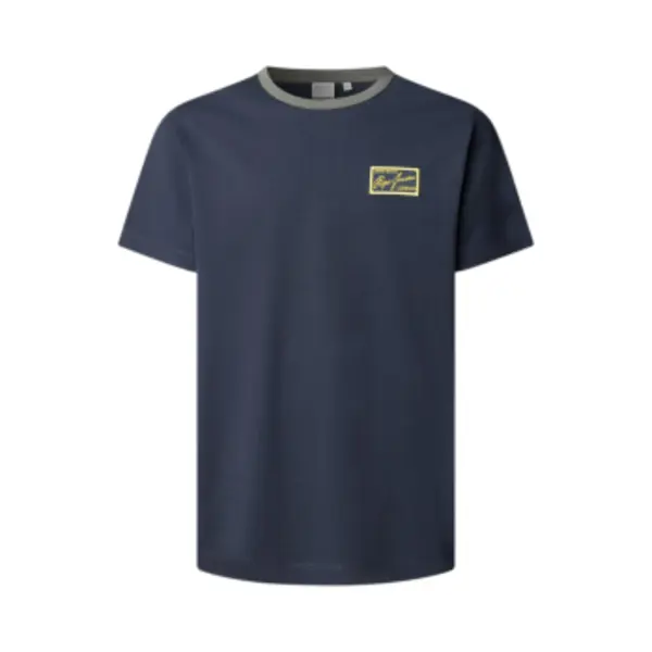 Pepe Jeansvoor Mannen. PM5010320 Soren Marine T-shirt (Xl), Casual, Katoen, Korte Mouwen, Marineblauw thumbnail