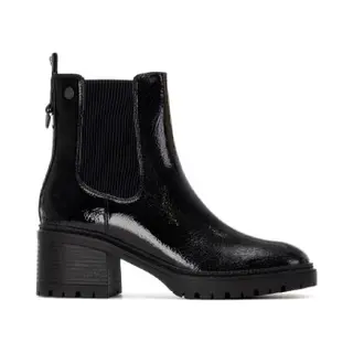 Xti Für Damen. 14427701-Negro Stiefelette 144277 Schwarz (41), 3 Bis 5 Cm, Reißverschluss, Lässig