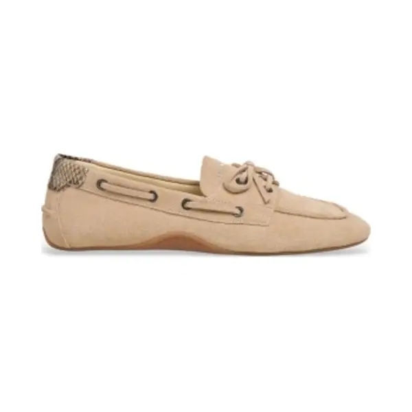 Pepe Jeans Für Damen. PLS100010 Noa Star Beige Lederschuhe (38), Braun, Wohnung, Wildleder, Schnürsenkel, Lässig thumbnail