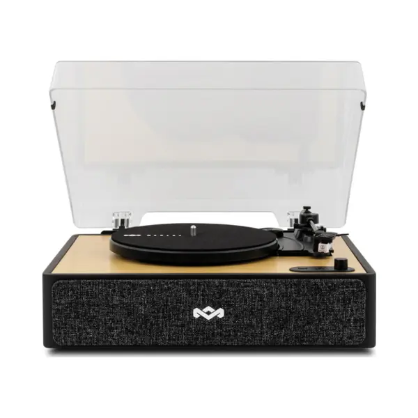 The House Of Marley Rise Up Audio-Plattenspieler mit Riemenantrieb Schwarz, Holz Manuell thumbnail