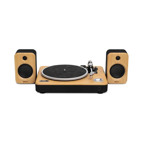 House Of Marley Stir It Up Wireless 2 Turntable With Speakers - Sustainably Made Bluetooth Record Player & 10W Bookshelf Speakers, Easy Set Up Vinyl thumbnail