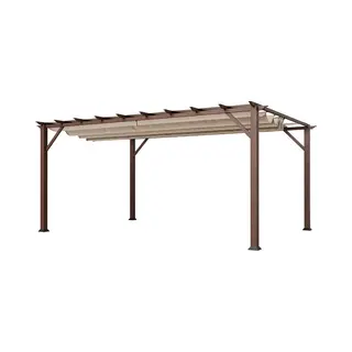 Paragon Outdoor Aluminium Paviljoen Florence 1116 - 350x505x236 Cm Donkerbruin