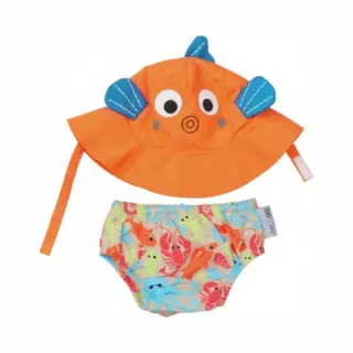 Zoocchini Schwimmwindel & Sonnenhut Fisch (12-24 Monate)