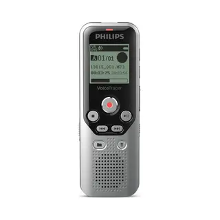 Philips DVT1250 Diktafon Interner Speicher & Sd-Karte Schwarz, Grau