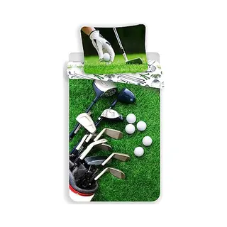 Dreamee Dekbedovertrek Golf 140 X 200 Cm - 70 X 90 Cm