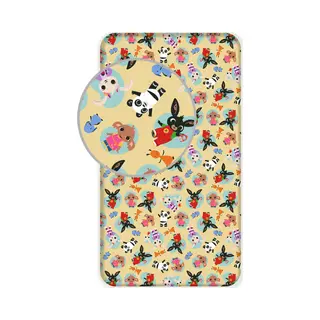 Bing Bunny Hoeslaken Friends - Eenpersoons - 90 X 200 Cm - Geel