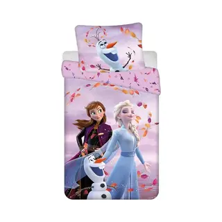 Disney Frozen Baumwolle Bettwäsche Bettbezug 140x200 Cm & Kissenbezug 70x90 Cm