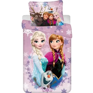Disney Frozen Dekbedovertrek Love - 140 X 200 Cm / 60 X 70 Cm - Katoen
