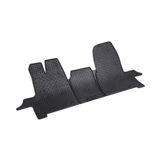 Rigum 900965 Fußmattensatz Vorne, Menge, 3, Schwarz, Gummi