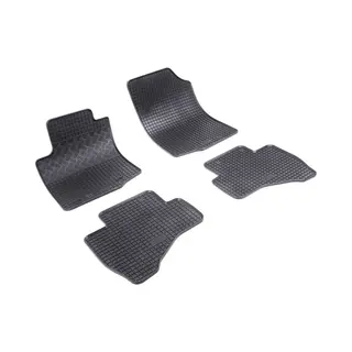 Rigum 902983 Fußmattensatz Vorne Und Hinten, Menge, 4, Schwarz, Gummi