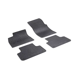 Rigum 903362 Fußmattensatz Vorne Und Hinten, Menge, 4, Schwarz, Gummi