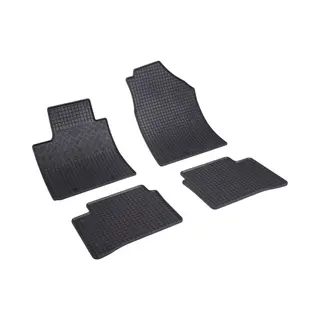 Rigum 905045 Fußmattensatz Vorne Und Hinten, Menge, 4, Schwarz, Gummi