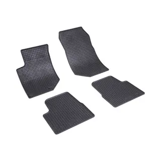 Rigum 905076 Fußmattensatz Vorne Und Hinten, Menge, 4, Schwarz, Gummi