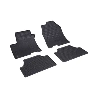 Rigum 905120 Fußmattensatz Vorne Und Hinten, Menge, 4, Schwarz, Gummi