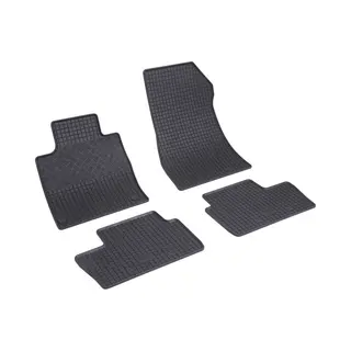 Rigum 905212 Fußmattensatz Vorne Und Hinten, Menge, 4, Schwarz, Gummi